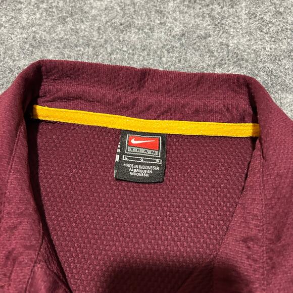 Nike Team ASU Arizona State Polo Shirt Maroon Size L Used – Excellent - Picture 4 of 5